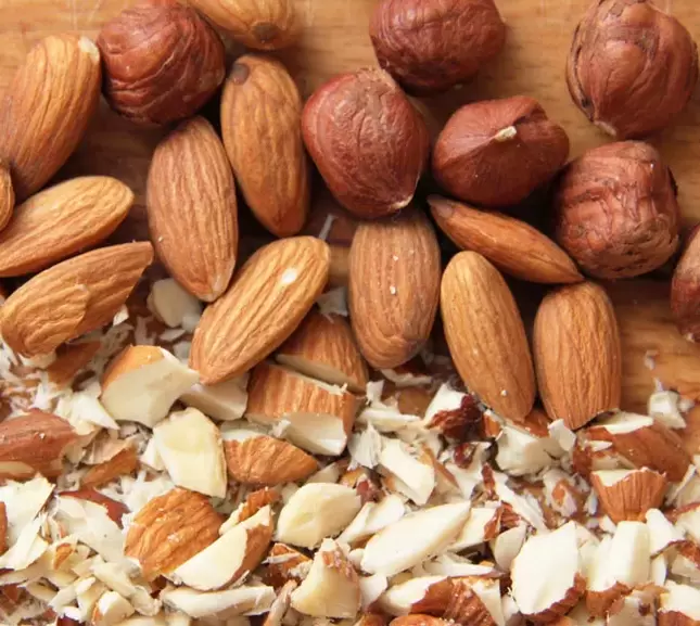 almonds and hazelnuts for potential
