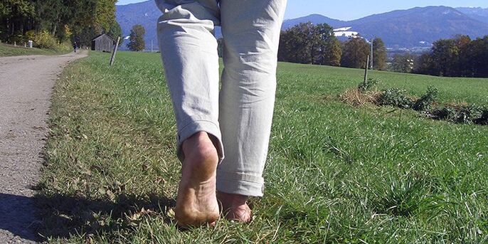 walk barefoot to increase potential
