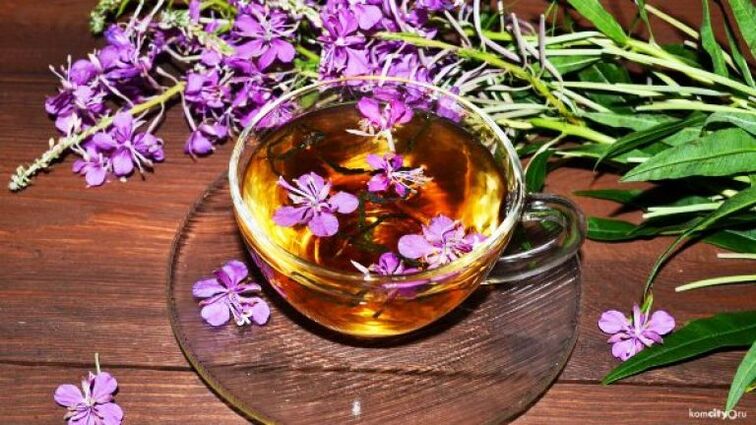 A decoction of wood leaves and flowers for the treatment of male diseases